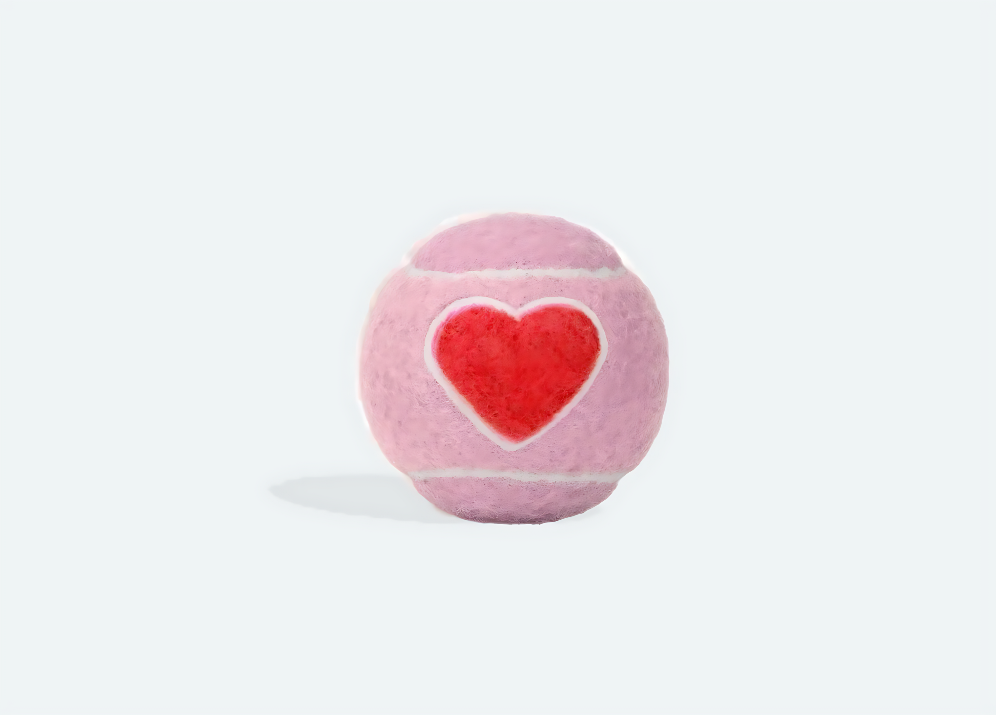 LovePaw Squeaky Tennis Ball – Pink & Red Edition